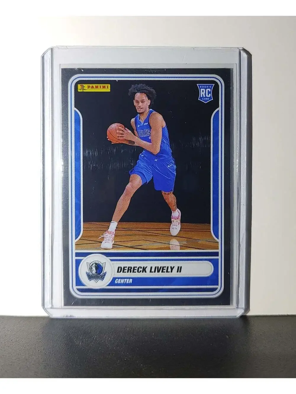 Dereck Lively II Rookie 2023-24 Panini NBA Sticker Foil Card 81 Dallas Mavericks